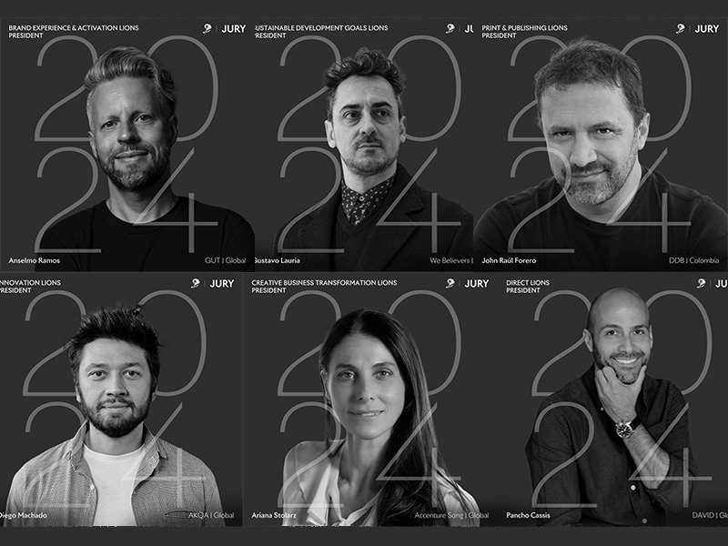 Cannes Lions 2024 Ramos, Lauría, Forero, Machado, Stolarz y Cassis