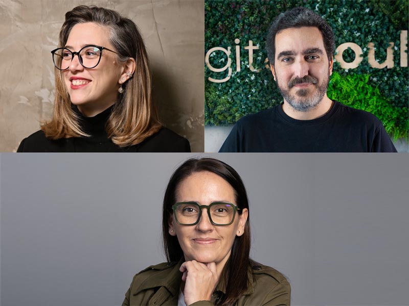 Victoria Jaime (Beyond Agency); Hernán Valenza (Digital Soul); y María José Ezquerra (Havas Media Network).
