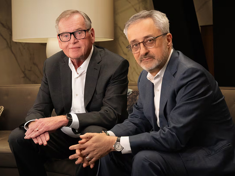 John Wren y Philippe Krakowsky.