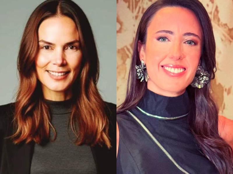 Luciana Olivares, gestora local de la distinción, y Belén Martínez Cima, CEO de Adlatina Group y responsable del homenaje en seis mercados de la región: el 10 de marzo de 2026 se reconocerá a quince mujeres líderes en el sector peruano.