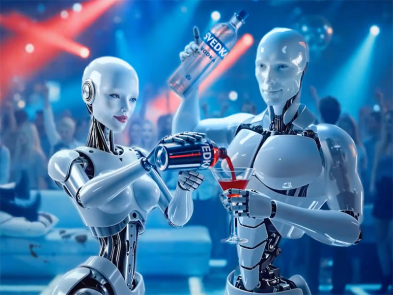 Svedka es una de al menos tres marcas que recurrieron en gran medida a la IA para impulsar su marketing durante la temporada del Super Bowl 2026. (Svedka)