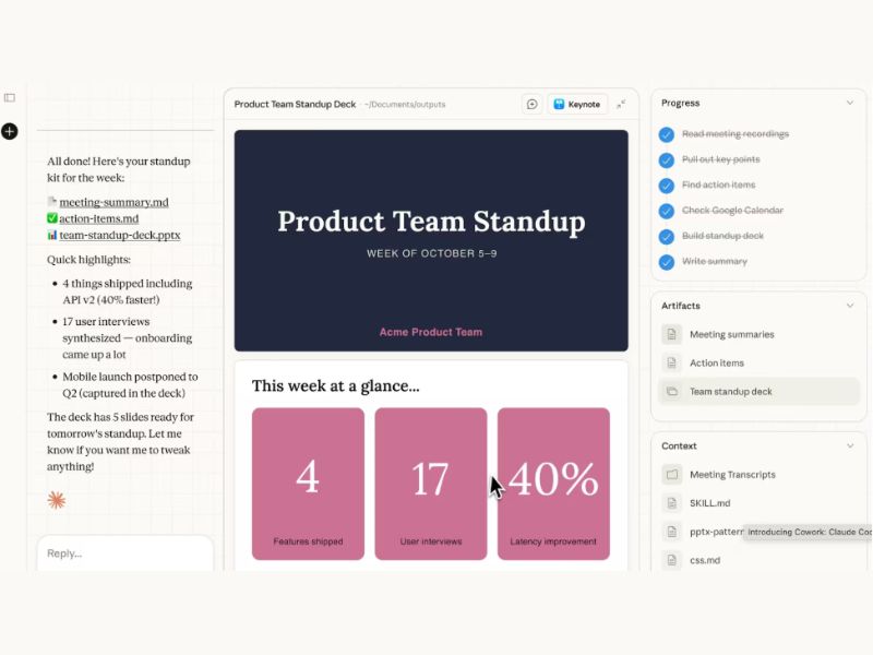 Las agencias han encontrado un uso particular en Claude Cowork, una herramienta empresarial que Anthropic lanzó en enero. (Anthropic)
