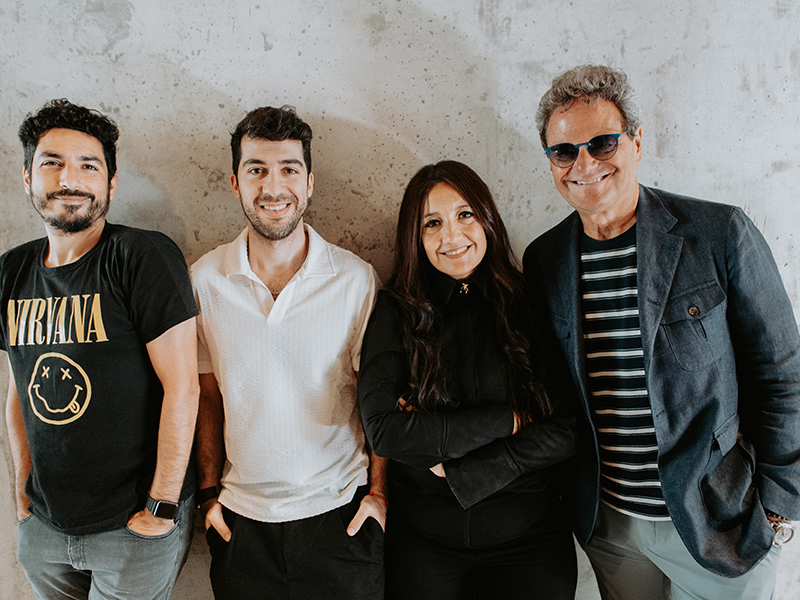 Damián Izquierdo, Sebastián Espósito, Anita Ríos y Fernando Vega Olmos.