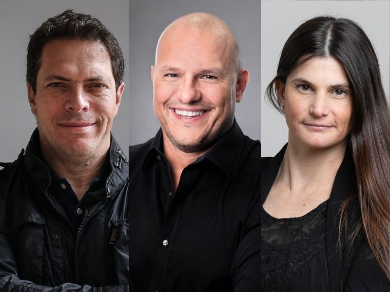 Alberto Pardo, fundador y CEO de Adsmovil, Eric Tourtel, CEO de MiQ en Latam, y Mariana Verderame, managing director de MiQ Argentina. 