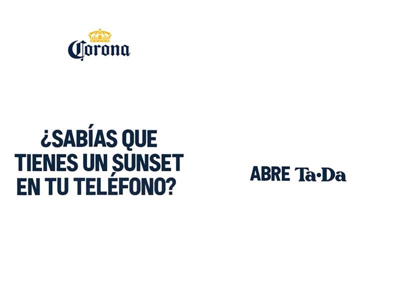“Pay With Your Sunset” se destaca por transformar una función básica del celular en un nuevo territorio de comunicación para la marca.