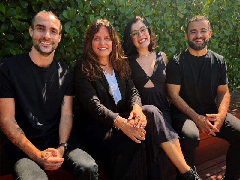Vinicius Tieppo, Valeria Barone, CEO y socia de Gut, Douglas Silveira chief media officer, y Leila Pereira.
