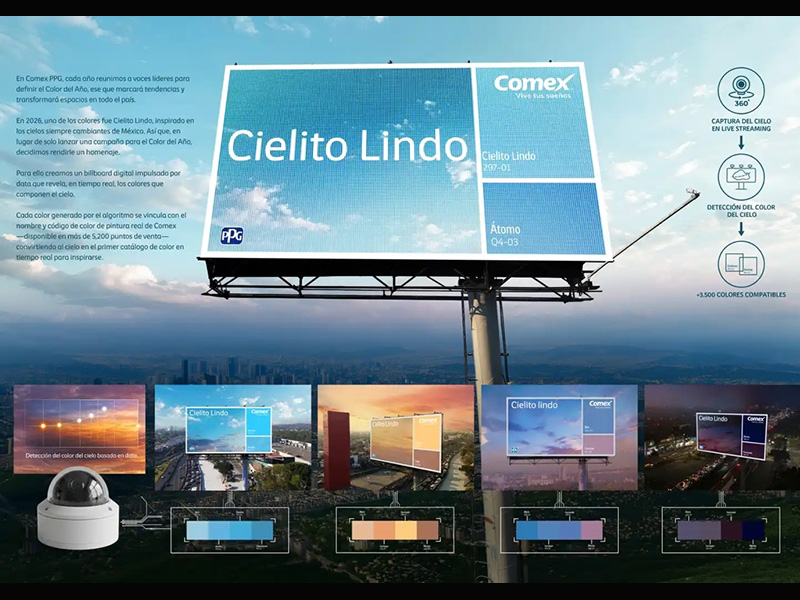 "El cielo se convierte en un lienzo vivo", dicen desde Ganem.