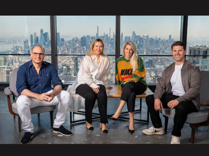 (De izquierda a derecha) Laurent Ezekiel, director ejecutivo global de Ogilvy; Meredith Allen, directora general de Article 41; Vickie Segar, cofundadora de Article 41 y directora global de deportes y entretenimiento de Ogilvy; y Ben Gildin, cofundador de Article 41. (Ogilvy y Article 41)