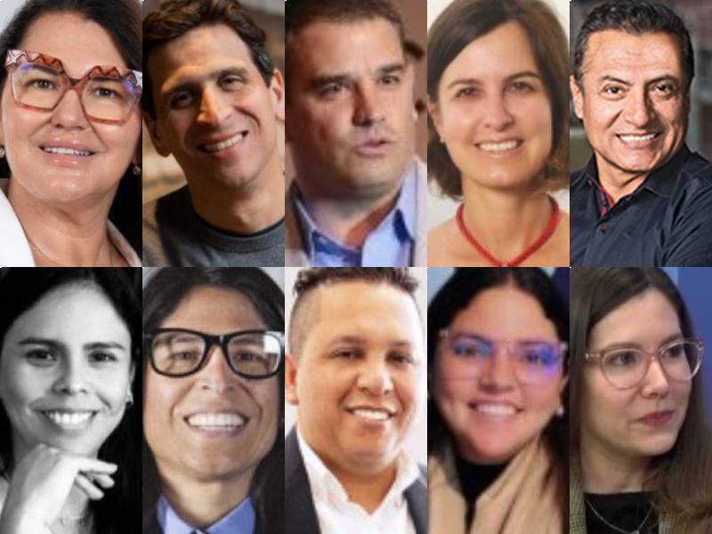 Arriba, Emma Montero, Alejandro Molina, Bernardo León Cantella, Francesca Goytizolo y Renato Reyes; abajo, Daniella Rentería, Anna Lenka Jaúregui, Christian Matos, Alessandra Pinto Melgar y Natalia Plasencia.