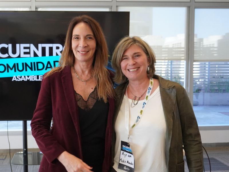 Verónica Zampa junto a Myriam Mihkelson, vicepresidenta electa. 