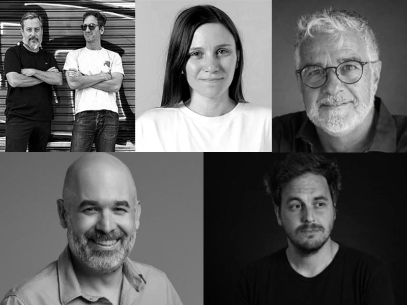 Guillermo Castañeda y Juan Cruz Bazterrica (TBWA); Romina Perrone (The Juju); Daniel Bloise (TogetherWith); Emiliano Galván (VML); y Sebastián Díaz (W+K).