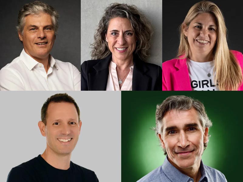 Fernando Capalbo (Omnicom Media); Ana Paula Pavese (OSA); Carolina Sabha (Publicis Media); Nacho Prez (Artear); y Diego Capria (Huinca Cine).