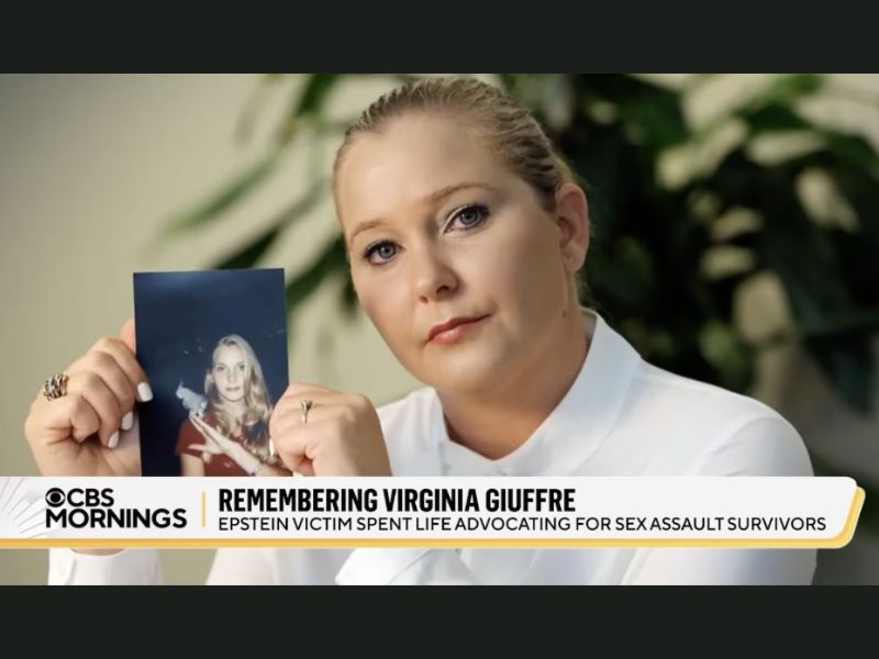 Una campaña de relaciones públicas que mantiene viva la historia de Virginia Giuffre, víctima de Jeffrey Epstein, tras su muerte, figura entre las candidaturas preseleccionadas. (CBS)
