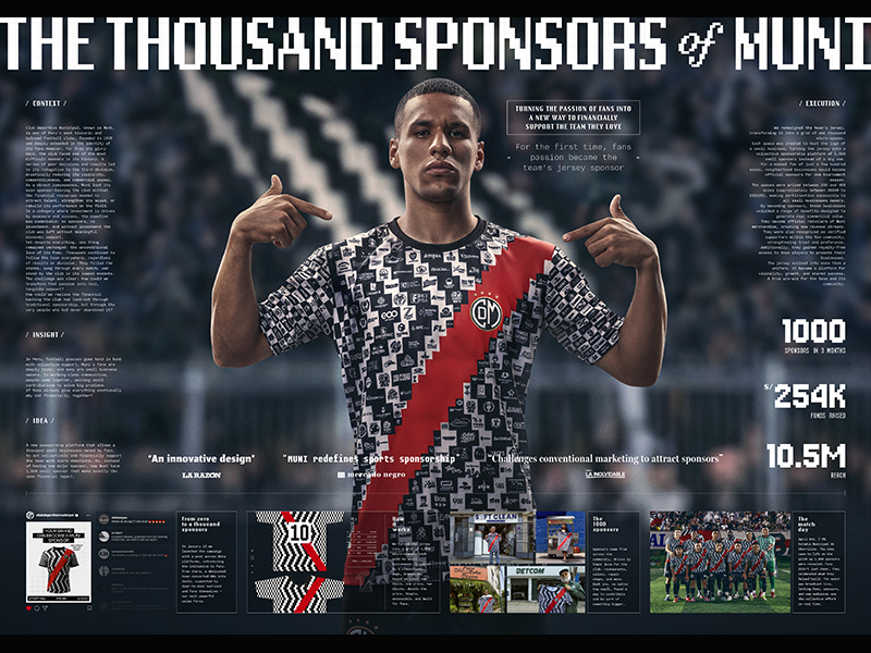 McCann Lima obtuvo un Grand Prix en Entertainment for Sports.