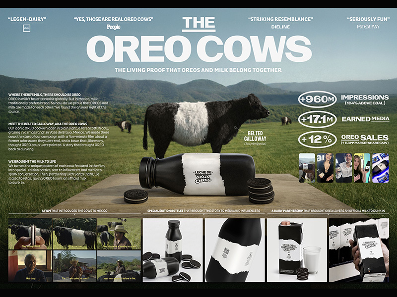 "Oreo Cow" fue una de las campañas latinas más premiadas en el festival.