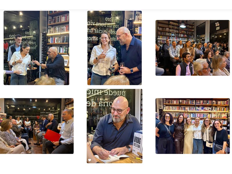 La presentación del libro se hizo en la librería Book Vivant en San Isidro.