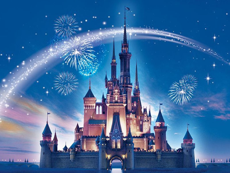La tierra de la fantasía, el emblema de Disney.