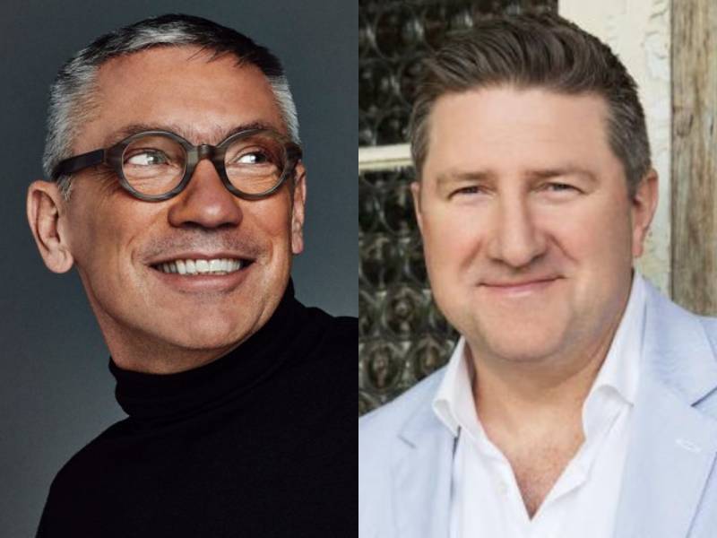 Tanto Andrew Robertson (izquierda) como Troy Ruhanen (derecha) llevan aproximadamente veintidós años en el grupo Omnicom. (Imágenes: LinkedIn y Alfred Maskeroni/Ad Age)