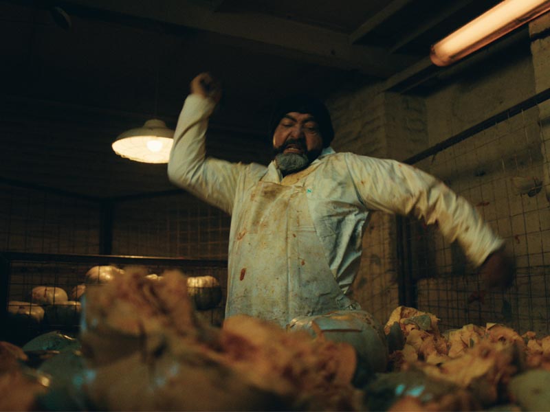 La campaña metaforiza los violentos procesos de sacrificio y maltrato que ocurren en la industria cárnica, utilizando únicamente vegetales.