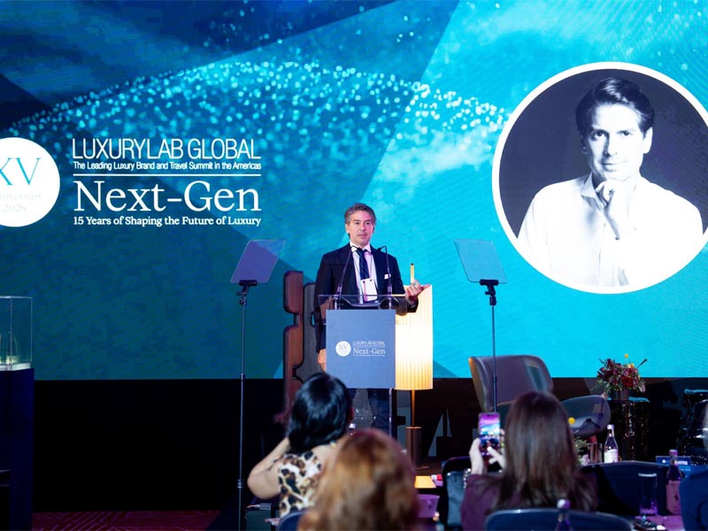 Abelardo Marcondes, CEO de LuxuryLab Global durante la 15° edición del evento realizado en el Four Seasons Hotel México.