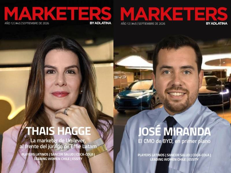 Thais Hagge, de Unilever y Effie Latam, y José Miranda, de BYD, dialogaron con Marketers by Adlatina; la edición incluye una tercera entrevista, con Tanja Grubner, de Essity.