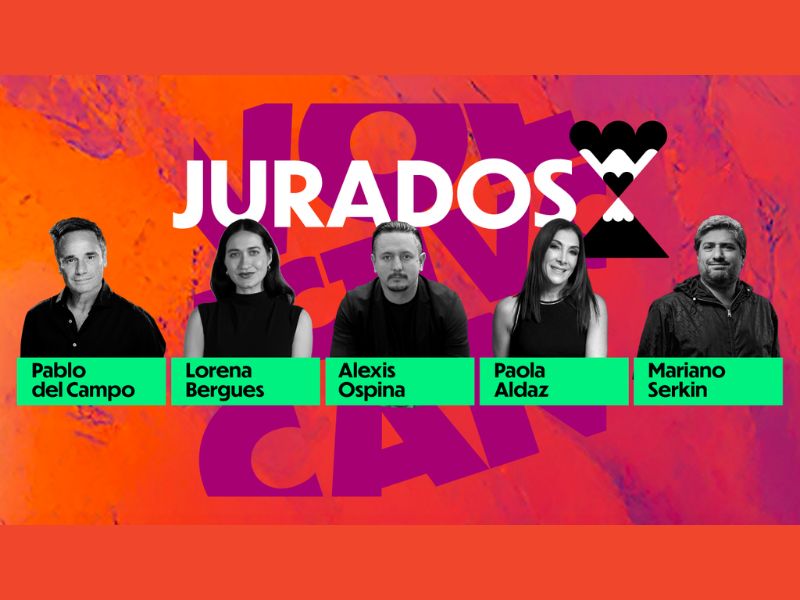 Los jurados serán Pablo del Campo, Lorena Berges, Alexis Ospina, Paola Aldaz y Mariano Serkin. 