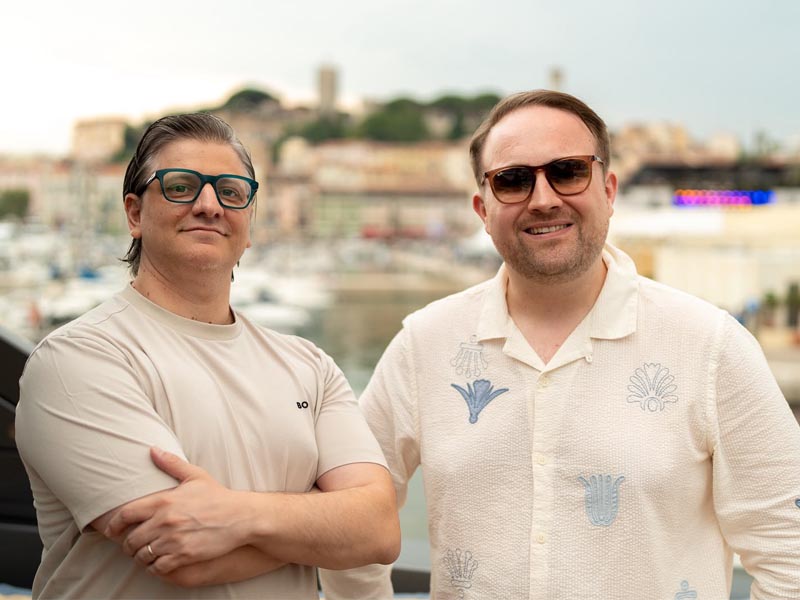 Sam Bevan, global head of emerging & scaled de Spotify, y Juan Pablo Sueiro, CEO de Selva by Aleph.