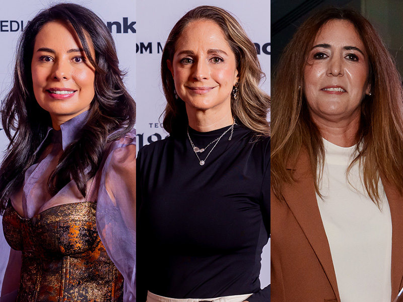 Eréndira Garibay, Carmen Méndez Castro y Olga Limón Montaño.