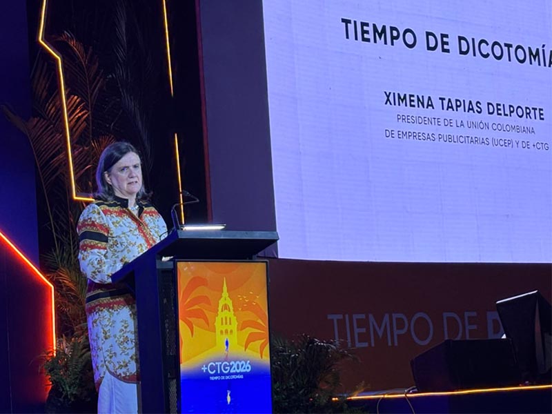Ximena Tapias en la apertura de Más Cartagena 2026.